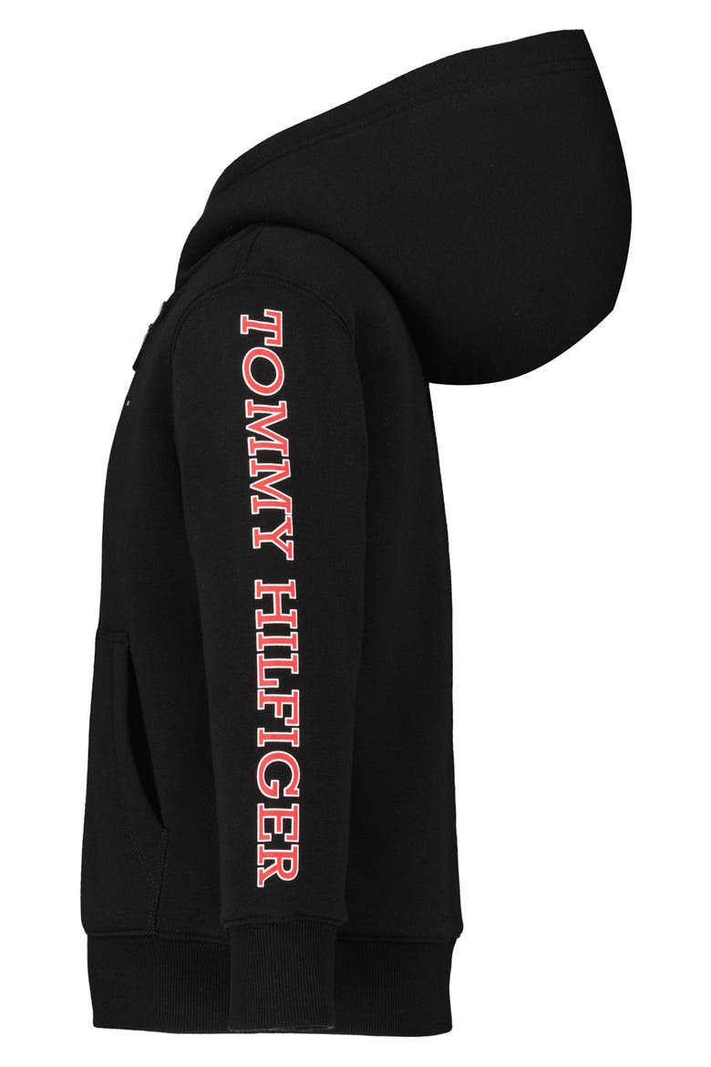 Kids' Fleece Lined Zip Hoodie, Alternate, color, BLACK