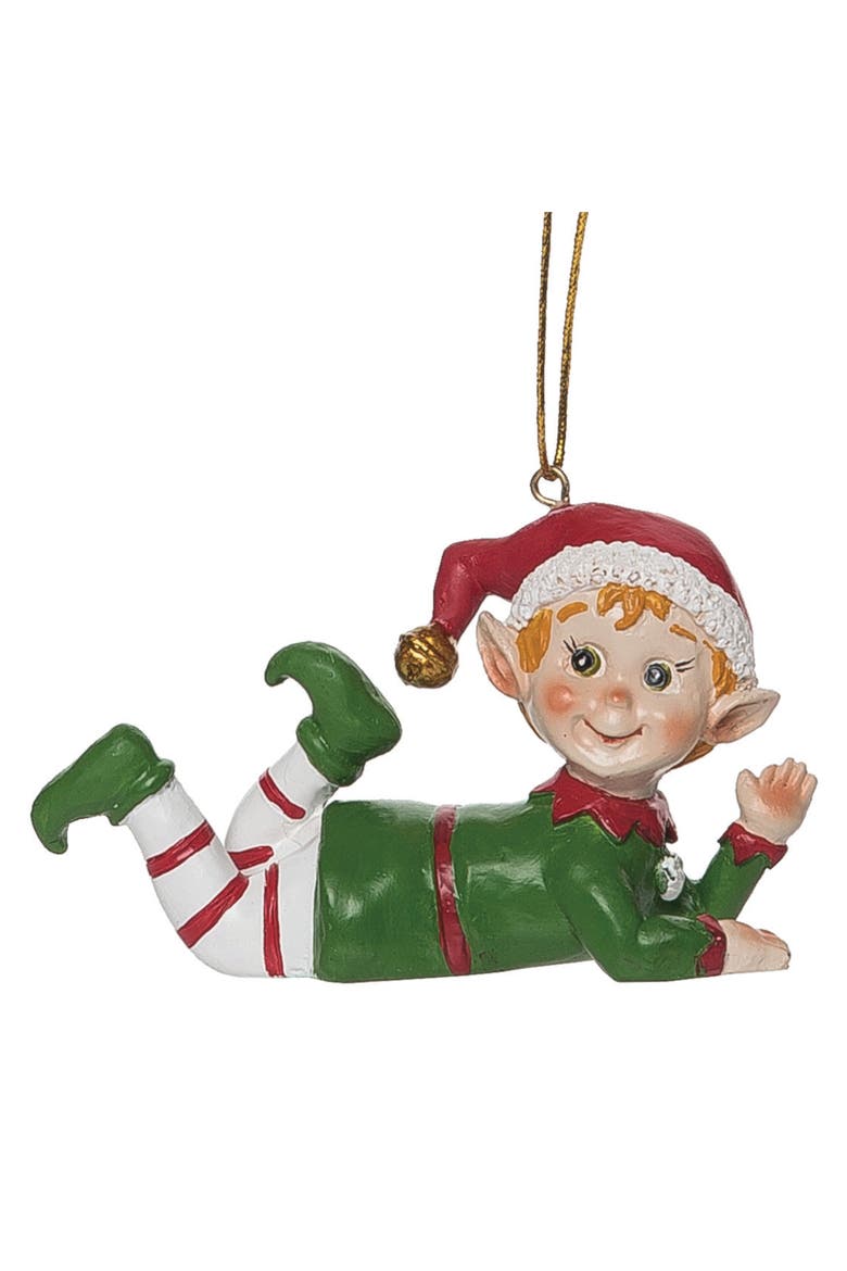 Multicolored Christmas Bright Elf Ornament, Main, color, Multicolored