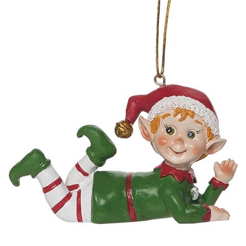 Multicolored Christmas Bright Elf Ornament
