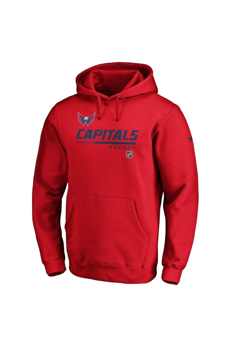 Men's Fanatics Branded Red Washington Capitals Authentic Pro Core Collection Prime Pullover Hoodie, Alternate, color, Red