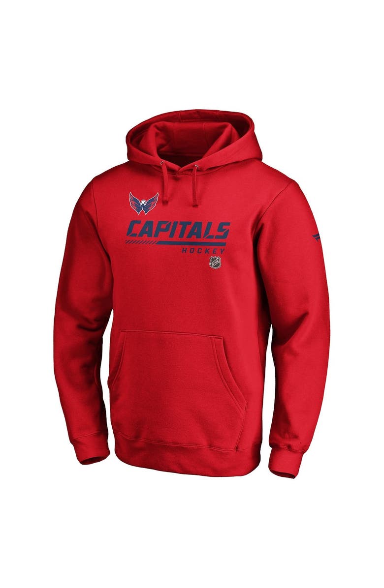 FANATICS Men's Fanatics Branded Red Washington Capitals Authentic Pro Core Collection Prime Pullover Hoodie, Alternate, color, 