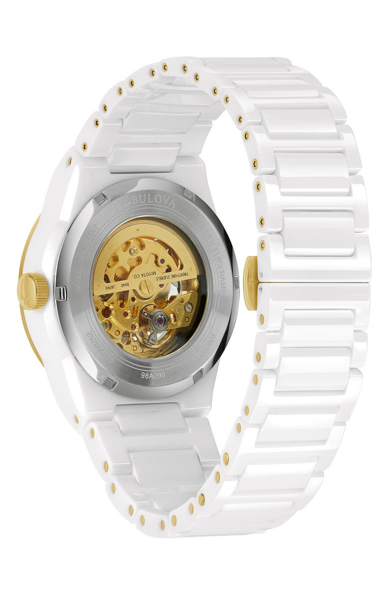 BULOVA Millenia Automatic Ceramic Bracelet Watch, 41mm, Alternate, color, 