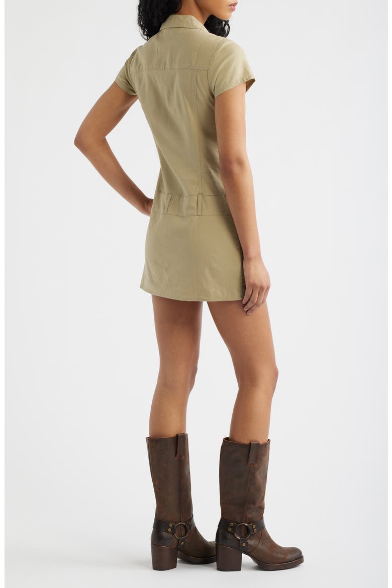 Polly Linen Blend Romper, Alternate, color, BEIGE