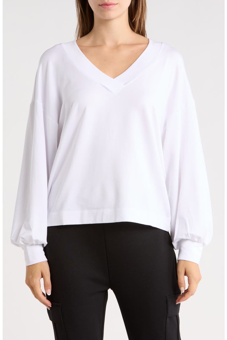 VIP Treatment Long Sleeve T-Shirt, Main, color, WHITE