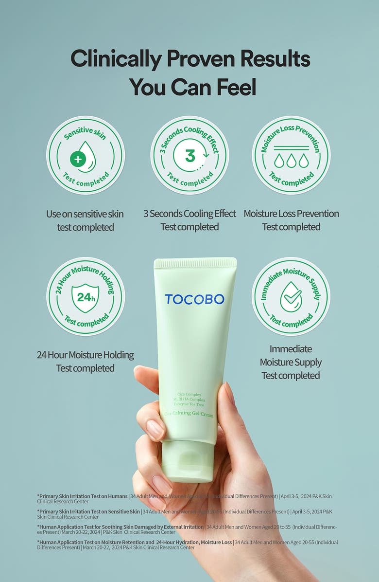 Tocobo Cica Calming Gel Cream, Alternate, color,
