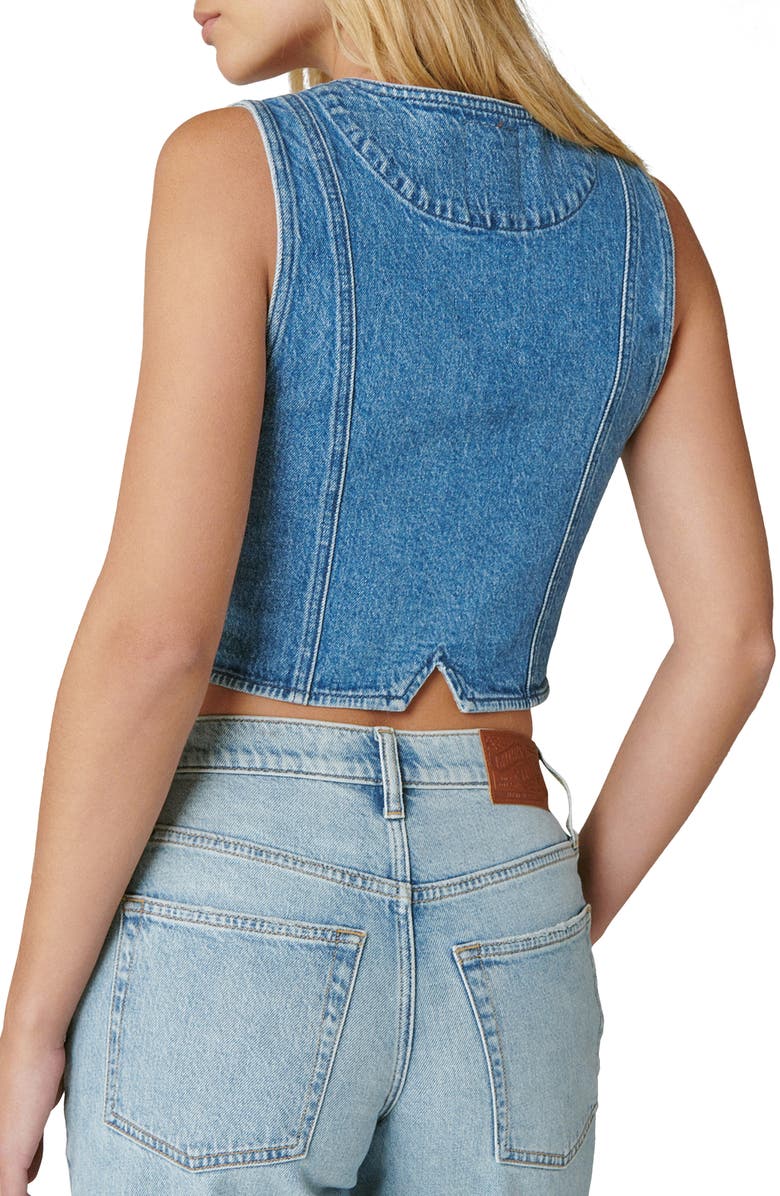 Lucky Brand Denim Vest, Alternate, color, 