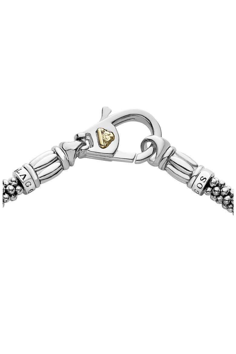 Luna Pearl Single Station Caviar Bracelet, Alternate, color, SILVER/ PEARL