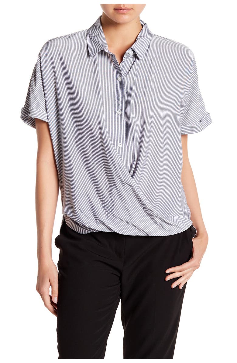 BCBGeneration Wrap Hem Dolman Sleeve Shirt, Main, color, 