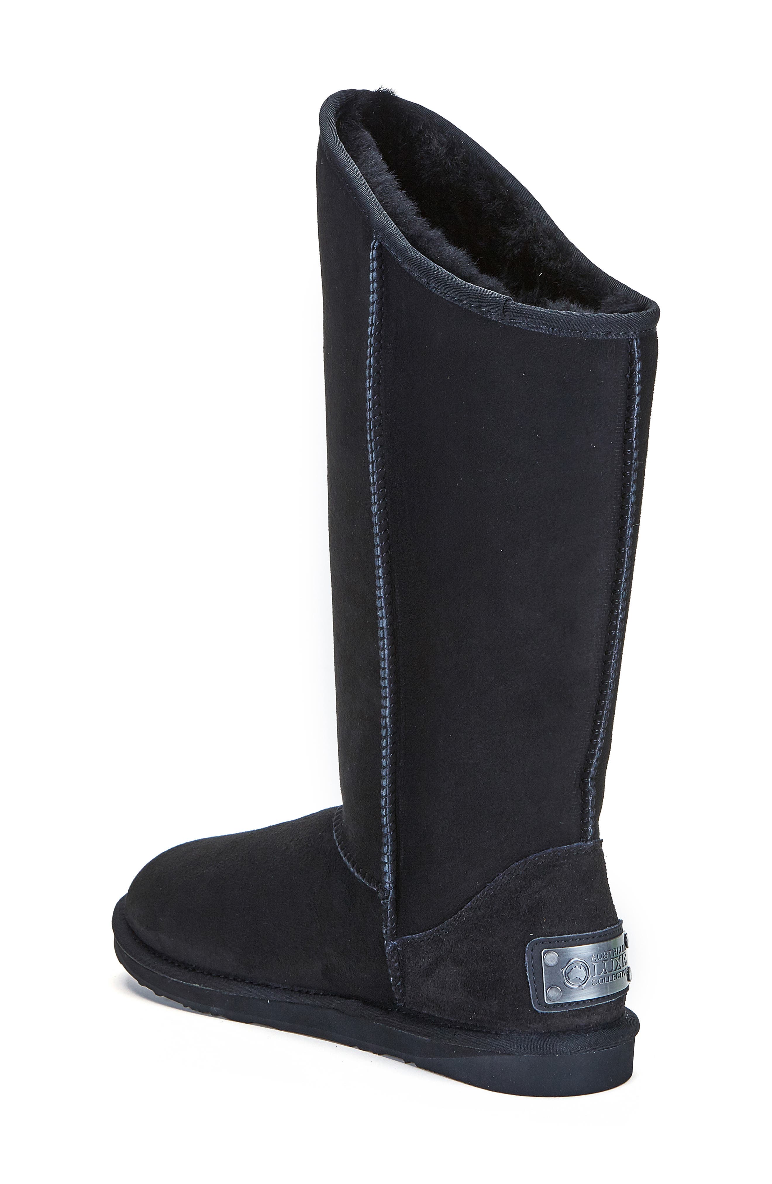 Australia Luxe Collective Cosy Genuine Shearling Tall Boot, Alternate, color, Black