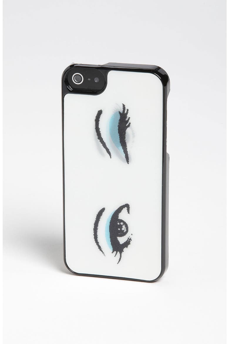 'lenticular eyes' iPhone 5 & 5s case, Alternate, color, CREAM/ BLACK