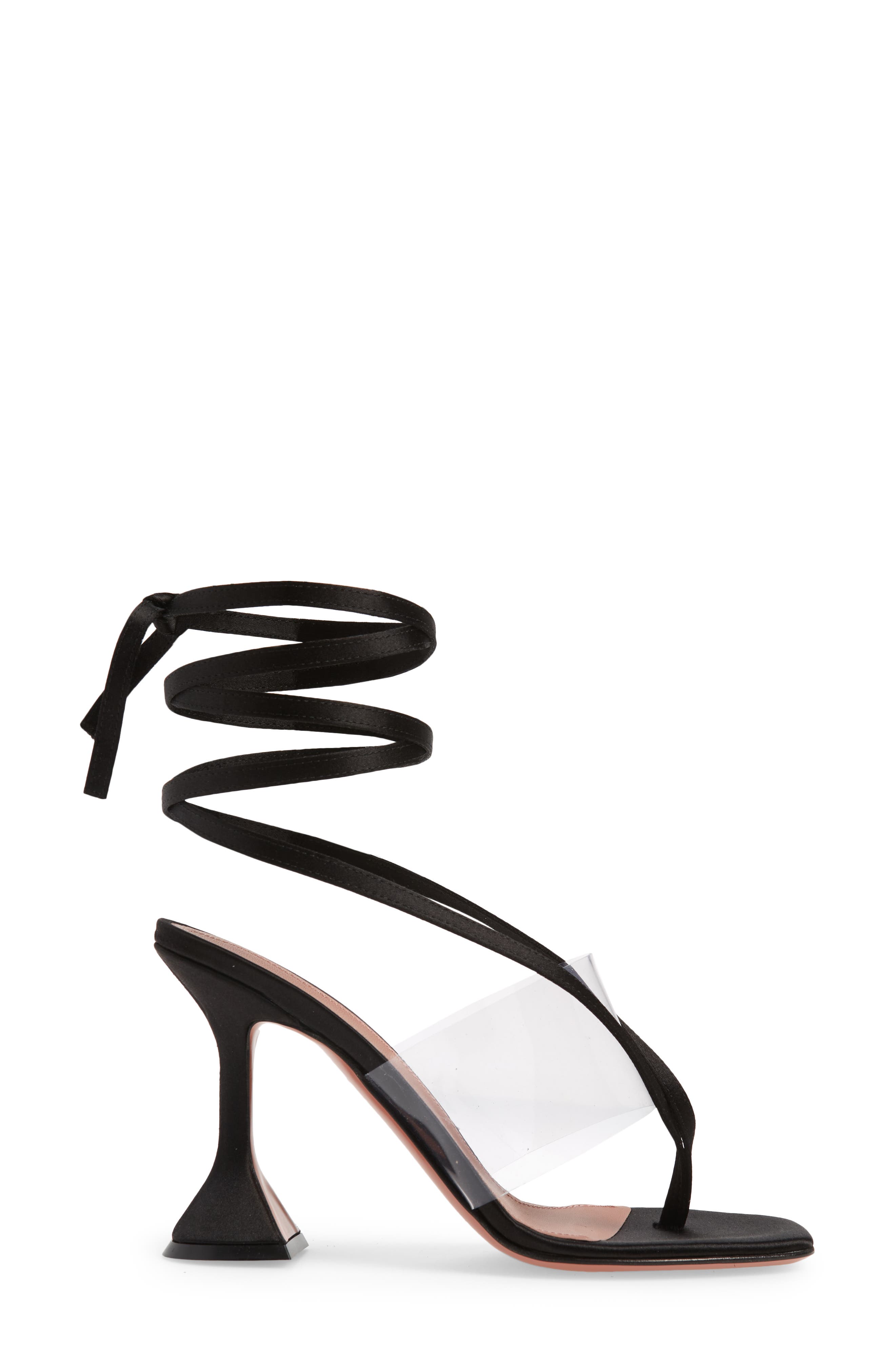 Amina Muaddi Zula Ankle Wrap Sandal, Alternate, color, 