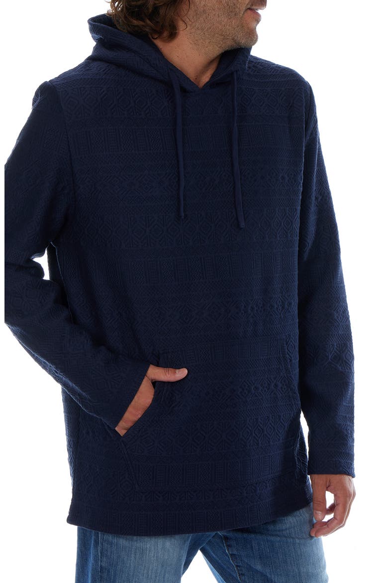 Textured Hoodie, Alternate, color, NAVY