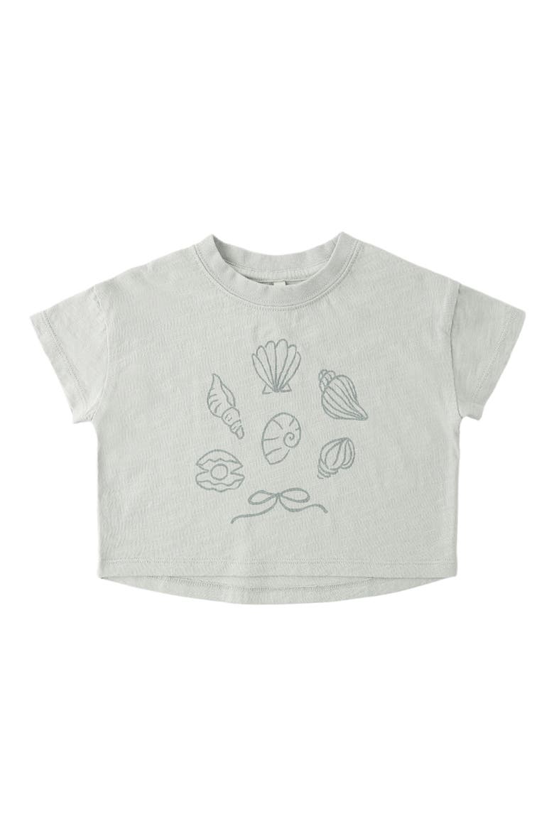 Seashells Cotton Graphic T-Shirt, Alternate, color, SEAFOAM