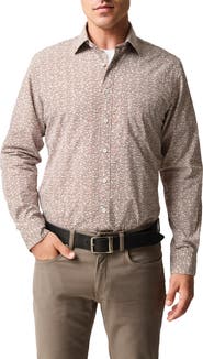 Rodd & Gunn Eastborne Sports Fit Dot Print Cotton Button-Up Shirt