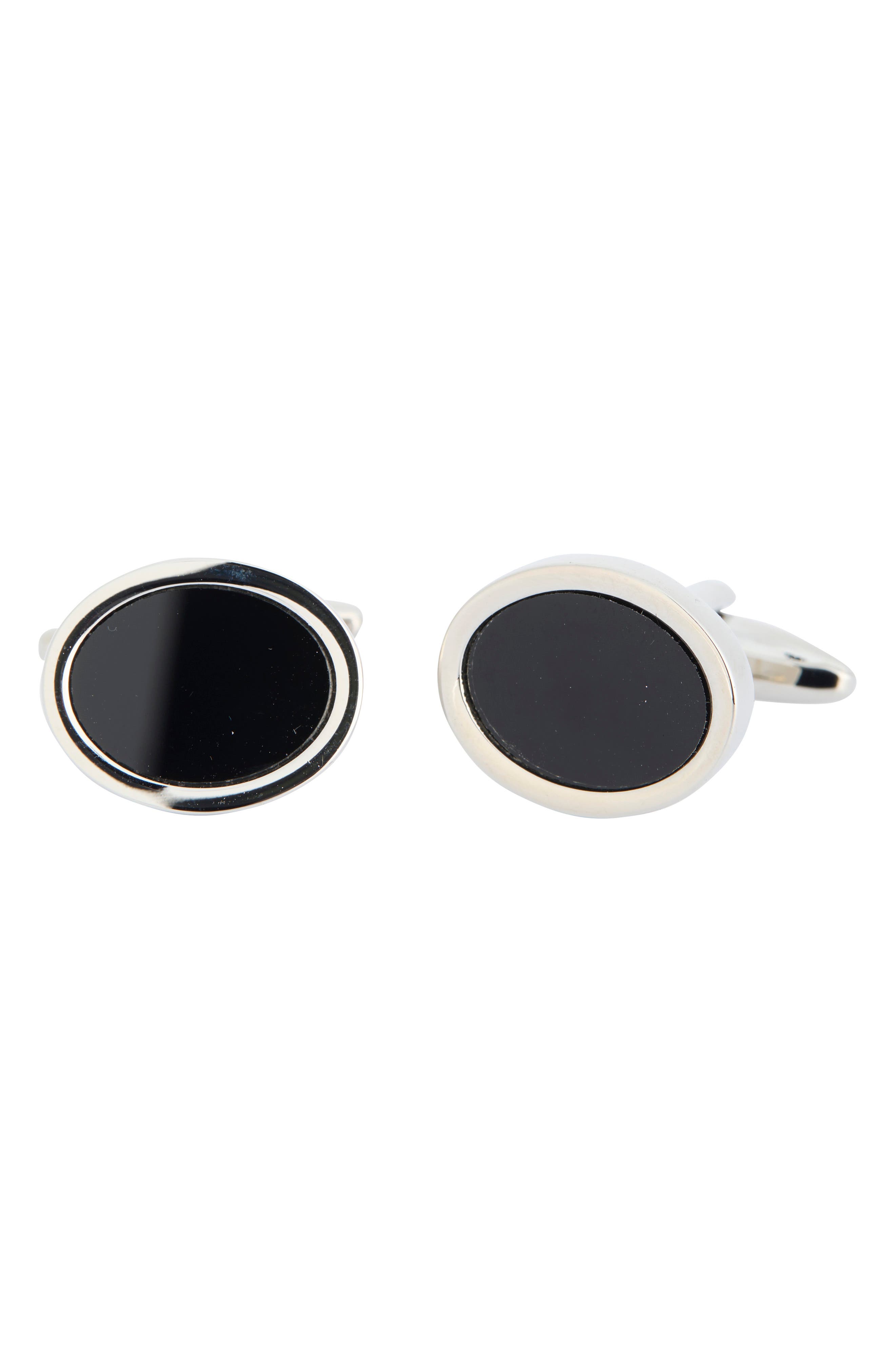 James Michael Onyx Oval Cuff Links