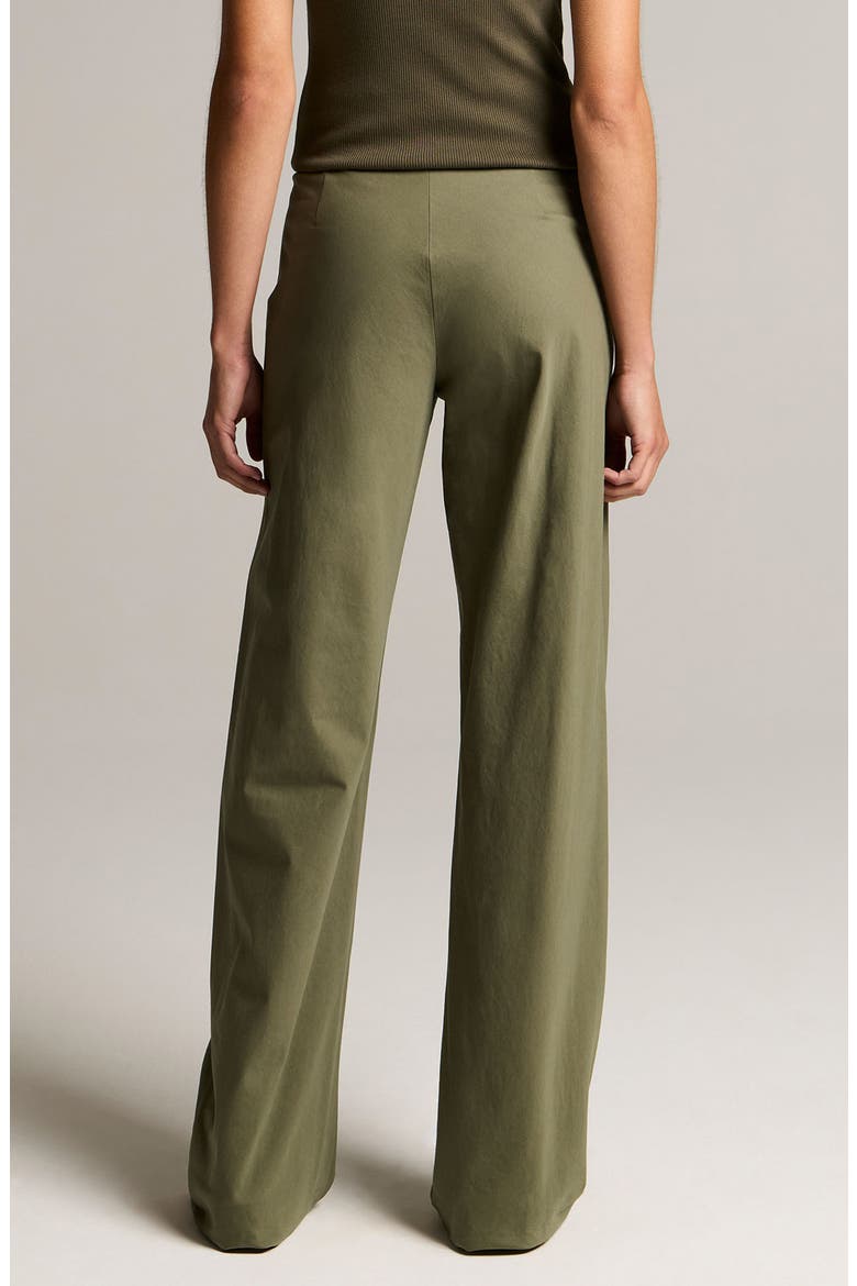 Colette High Waist Cotton Twill Bias Pants, Alternate, color, PINE GROVE