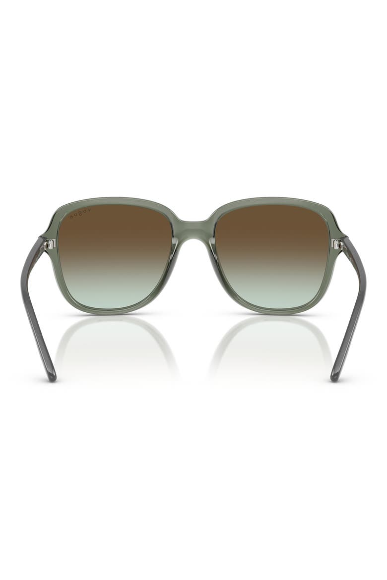 53mm Square Sunglasses, Alternate, color, GREEN GRADIENT