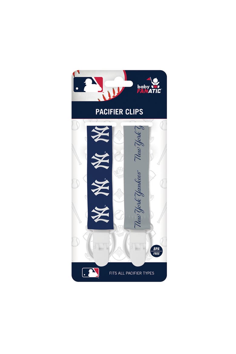 New York Yankees Pacifier Clip 2-Pack, Alternate, color, Multicolor