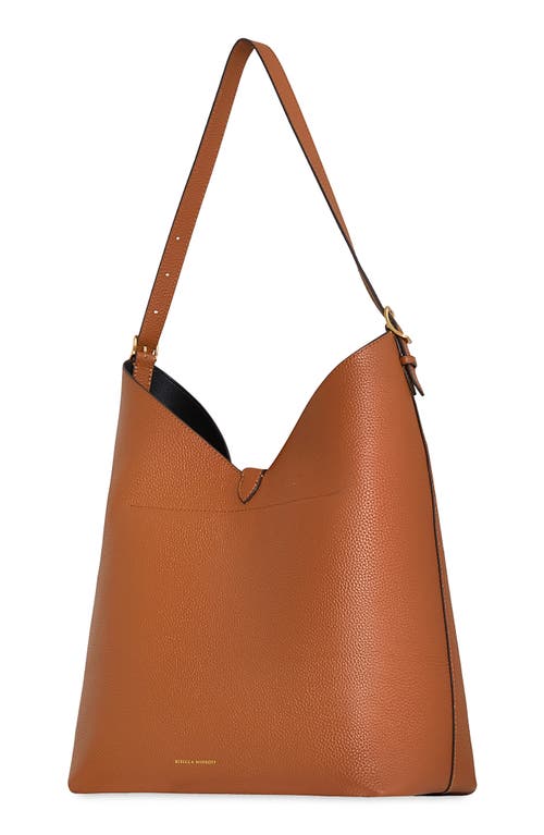 Rebecca Minkoff Megan Leather Hobo Bag In Caramello