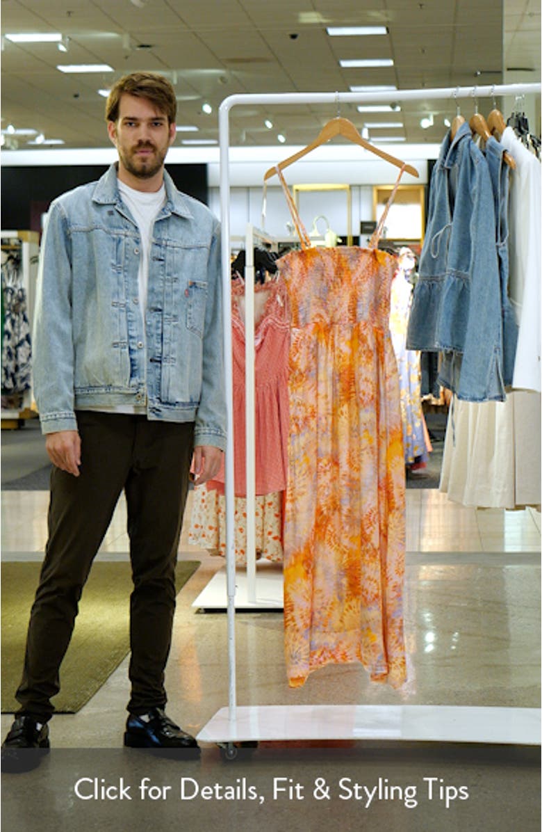 Sutton Tie Dye Smocked Maxi Sundress, sales video thumbnail