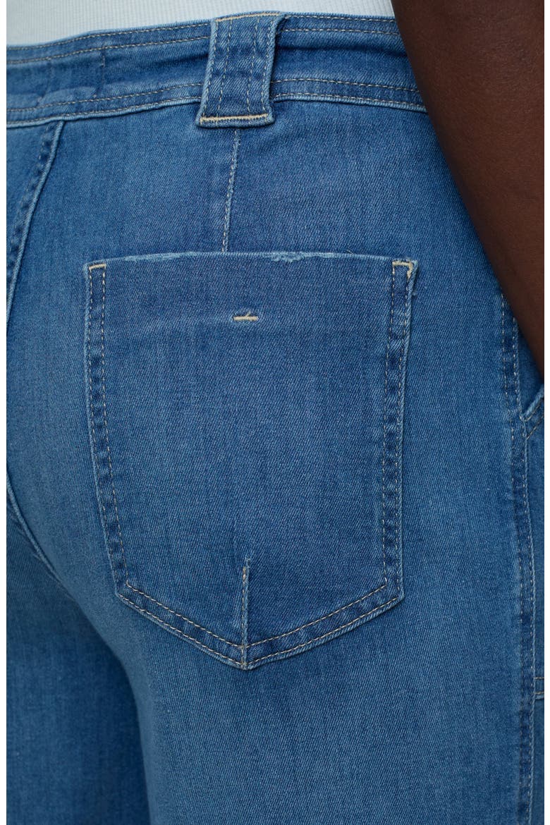 Aria Flare Jeans, Alternate, color, DARK BLUE