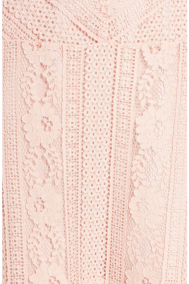 BB Dakota Katie Lace Midi Dress, Alternate, color, ROSE SMOKE