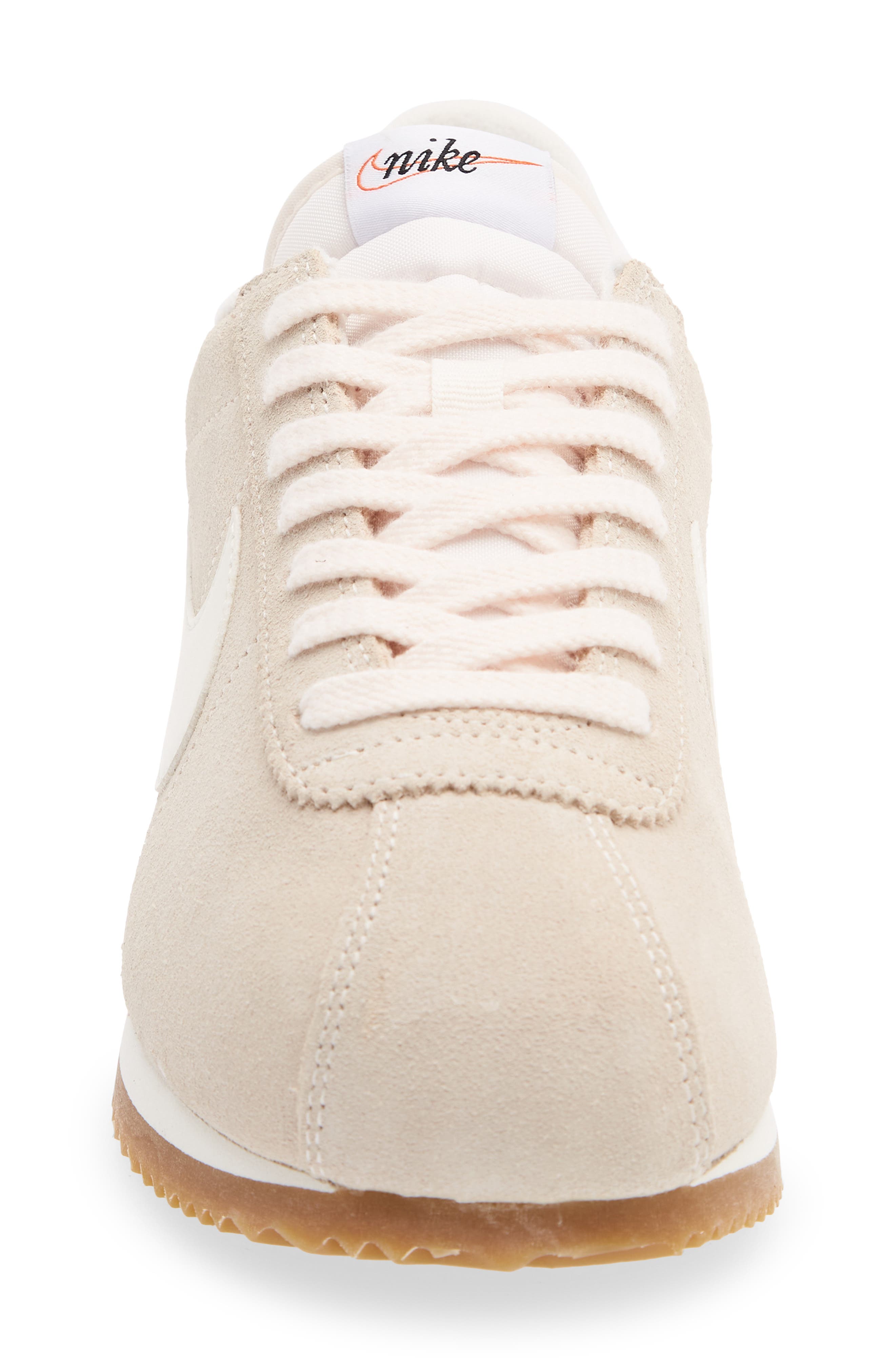 Cortez Suede Sneaker, Alternate, color, CHALK/ SAIL-LIGHT BROWN