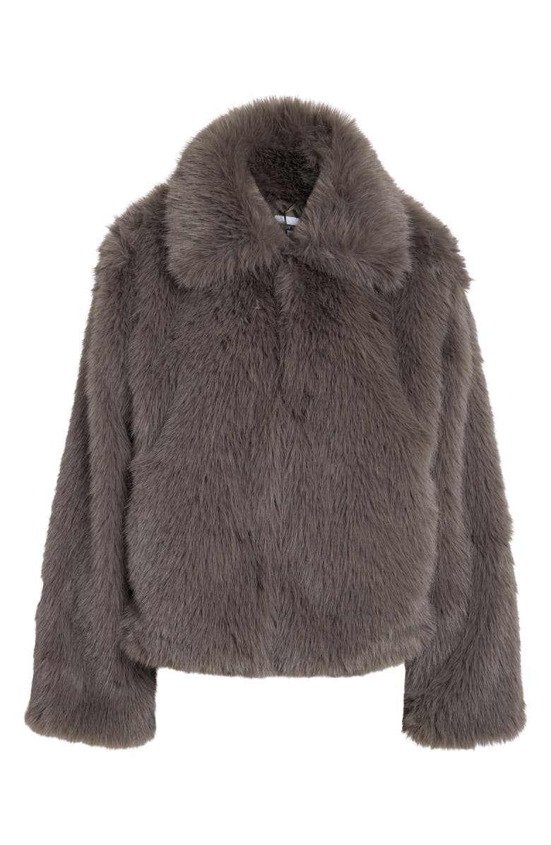 Noisy may Evie Faux Fur Jacket, Main, color, 