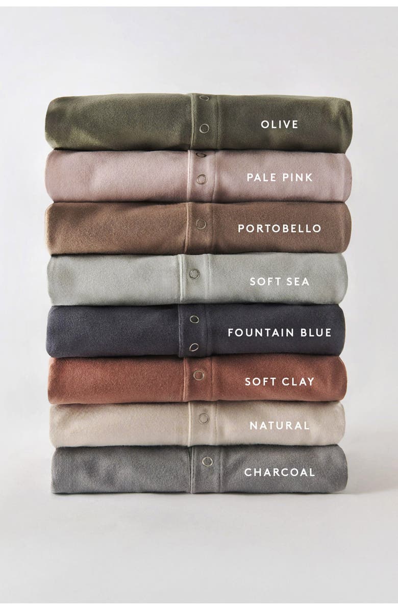 Pehr Essentials Organic Cotton Romper, Alternate, color, Olive