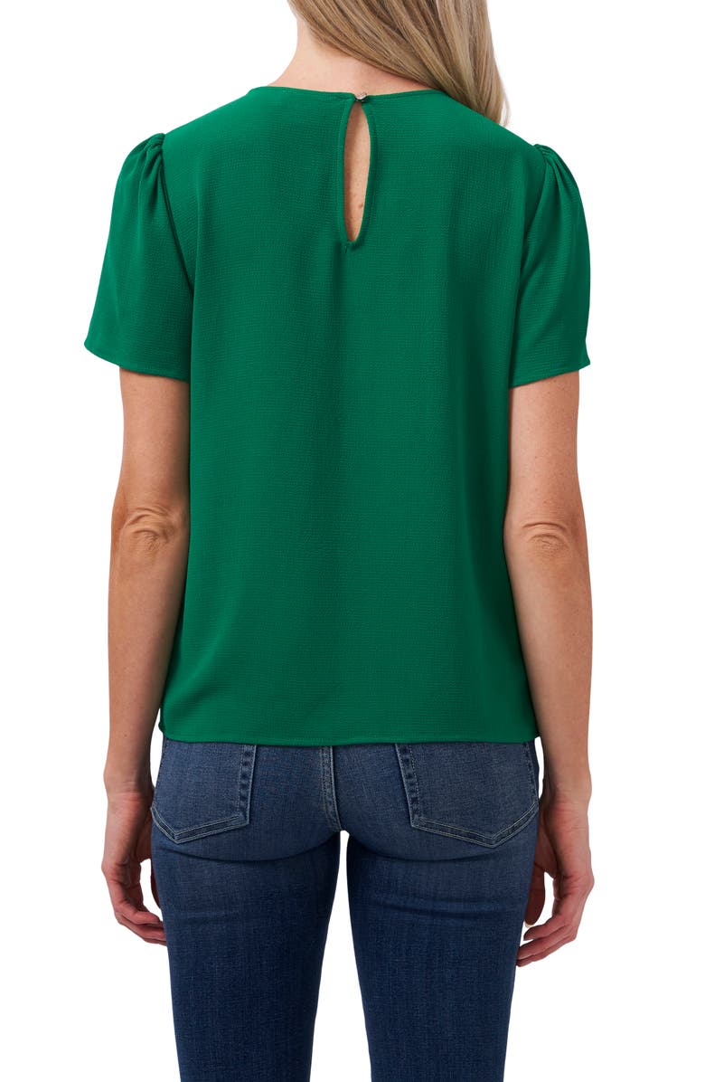 CeCe Pleat Front Top, Alternate, color, Green