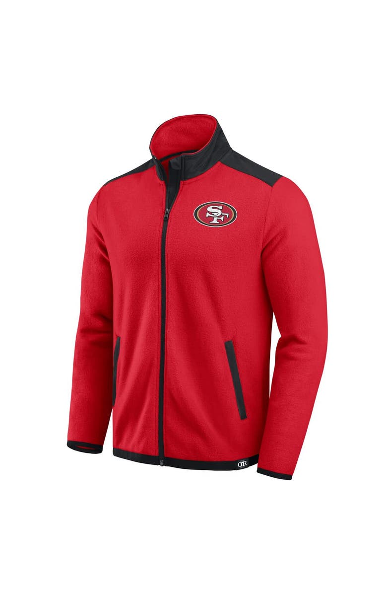 Darius Rucker Collection by Fanatics Men
s Darius Rucker Collection by Fanatics Scarlet San Francisco 49ers Color Block Polar Fleece Full-Zip Jacket, Alternate, color,