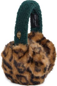 Kurt Geiger London Leopard Faux Fur Ear Muffs