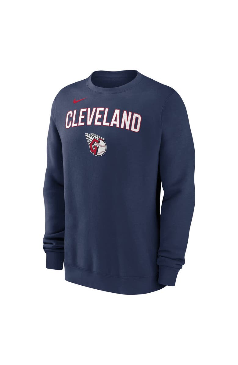 Nike Men's Nike Navy Cleveland Guardians Pullover Sweatshirt, Alternate, color, Navy