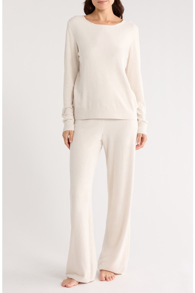 CozyChic® Ultra Lite® Boat Neck Pajamas, Main, color, ALMOND