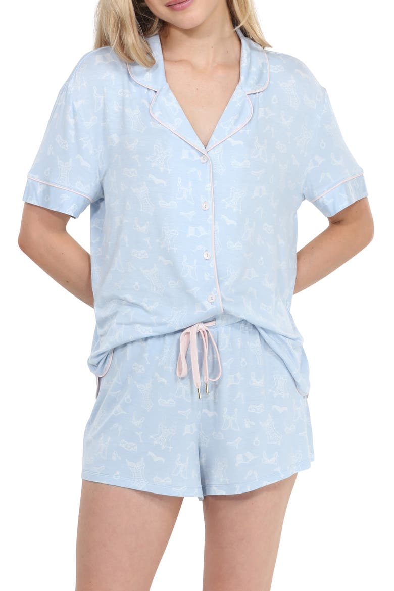 All American Short Pajamas, Main, color, HONEYMOON LINGERIE