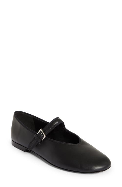 The Row Boheme Leather Mary Jane Flats