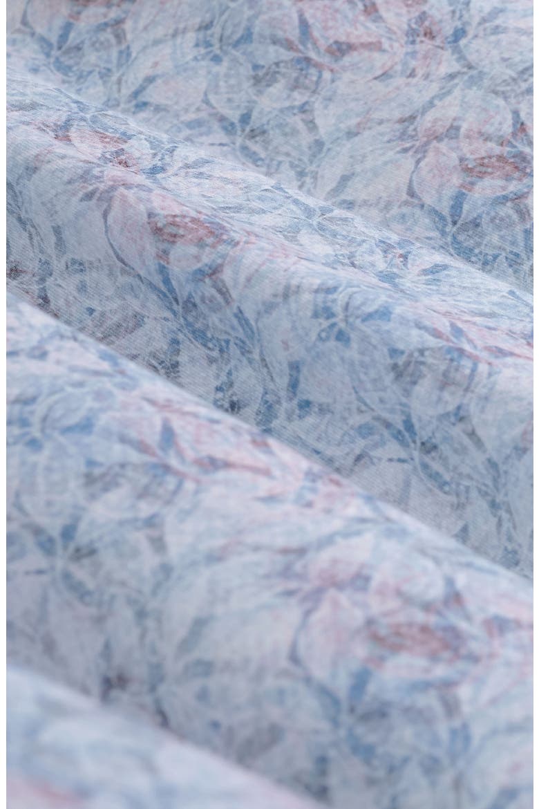 James OoohCotton® Leaf Print Button-Up Shirt, Alternate, color, HAZY BLUE