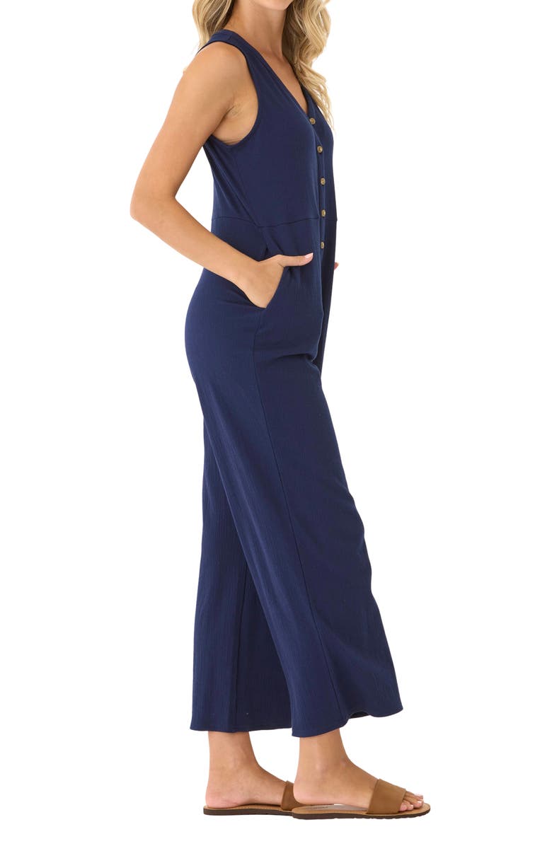 Threads 4 Thought Livvie Sleeveless Textured Jersey Jumpsuit, Alternate, color, 