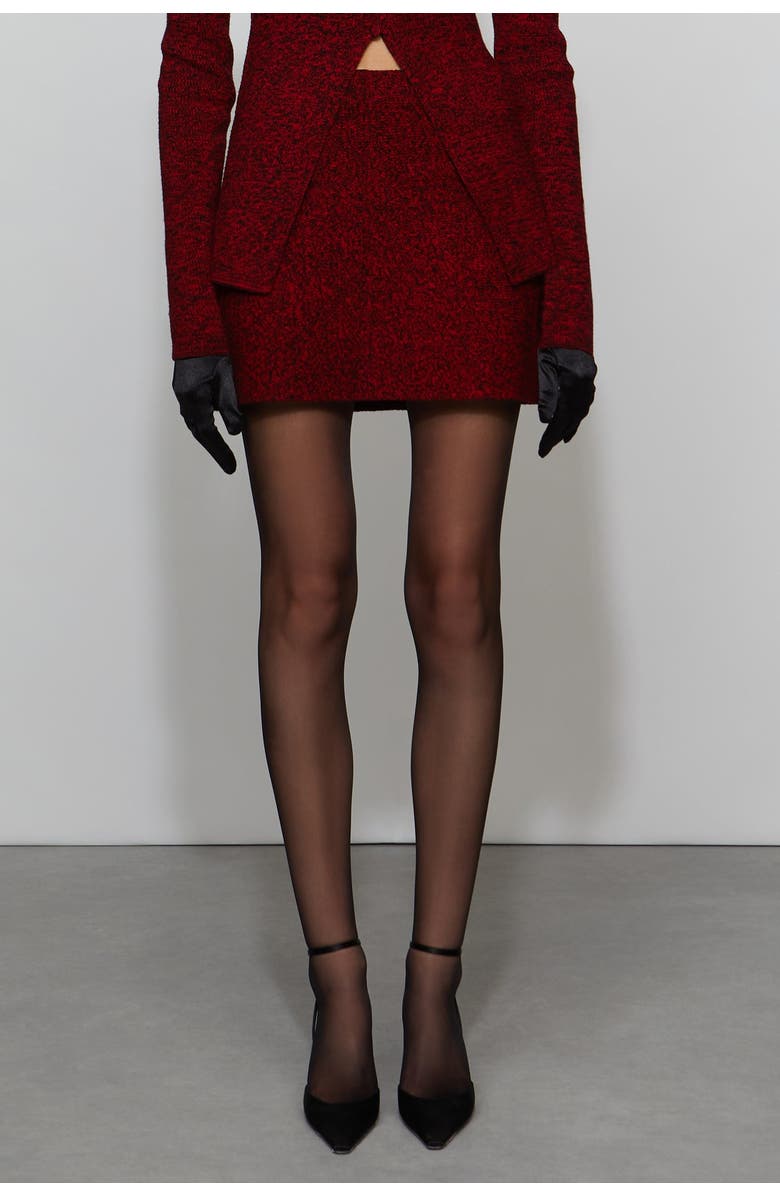 Et Ochs Iris Knit Skirt, Alternate, color, Lipstick Red/Black