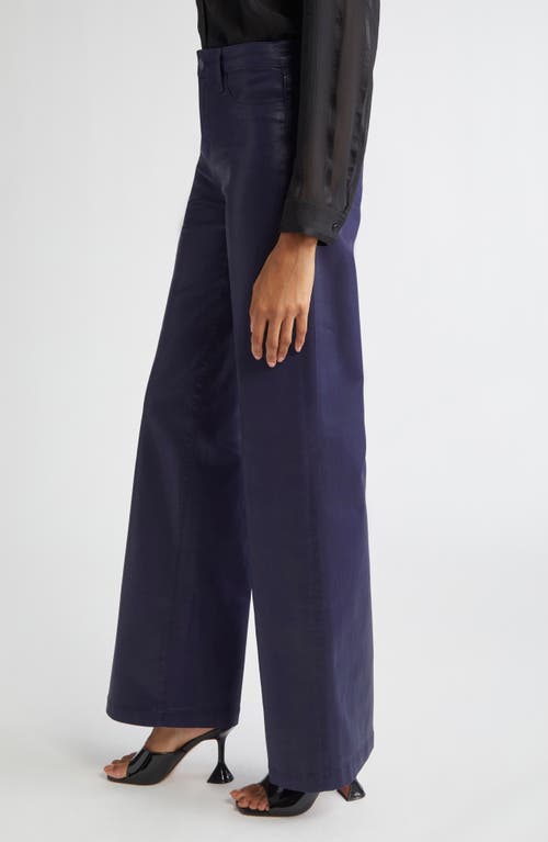 L Agence L'agence Clayton High Waist Wide Leg Pants In Blue