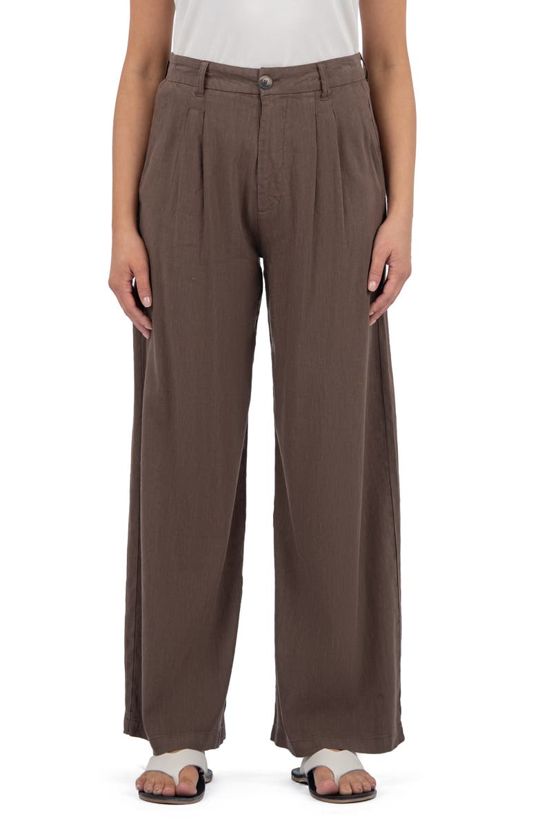 KUT from the Kloth Ryan Wide Leg Linen Blend Pants, Main, color, 