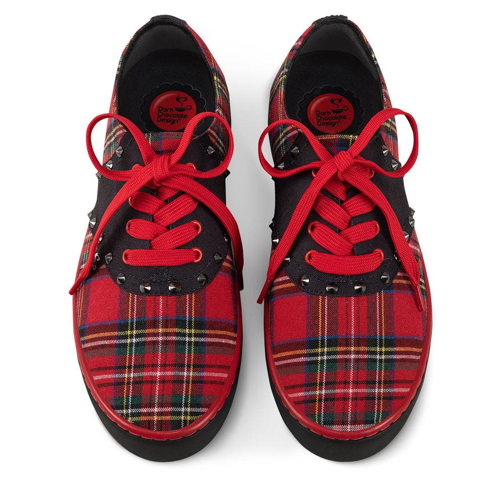 Hot Chocolate Design Rebel Tartan Women's Casual Sneakers, Alternate, color, Rebel Tartan