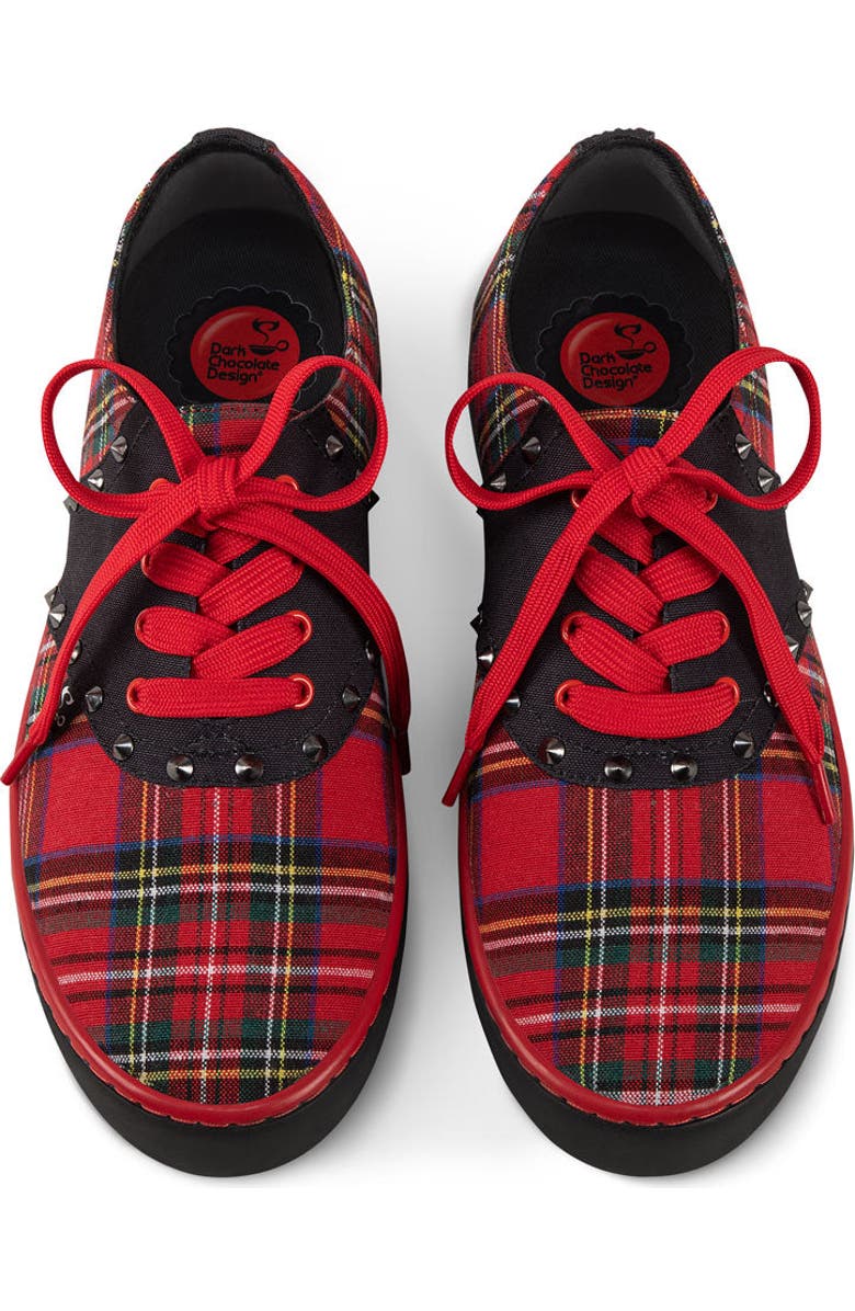 Hot Chocolate Design Rebel Tartan Women's Casual Sneakers, Alternate, color, Rebel Tartan