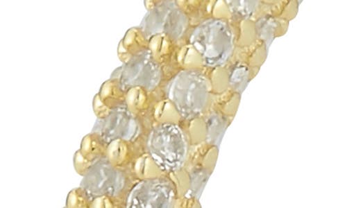 Chloe & Madison Chloe And Madison Small Pave Hoop Earrings In Gold