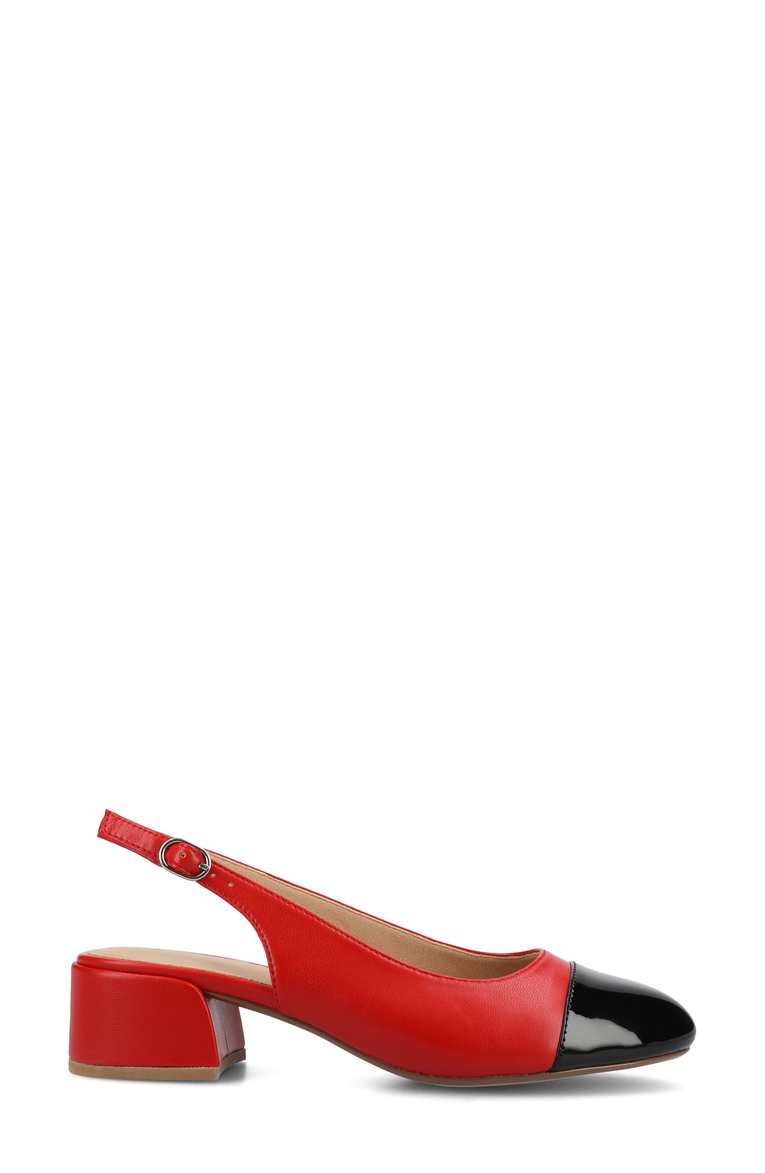 Sammie Slingback Pump, Alternate, color, RED