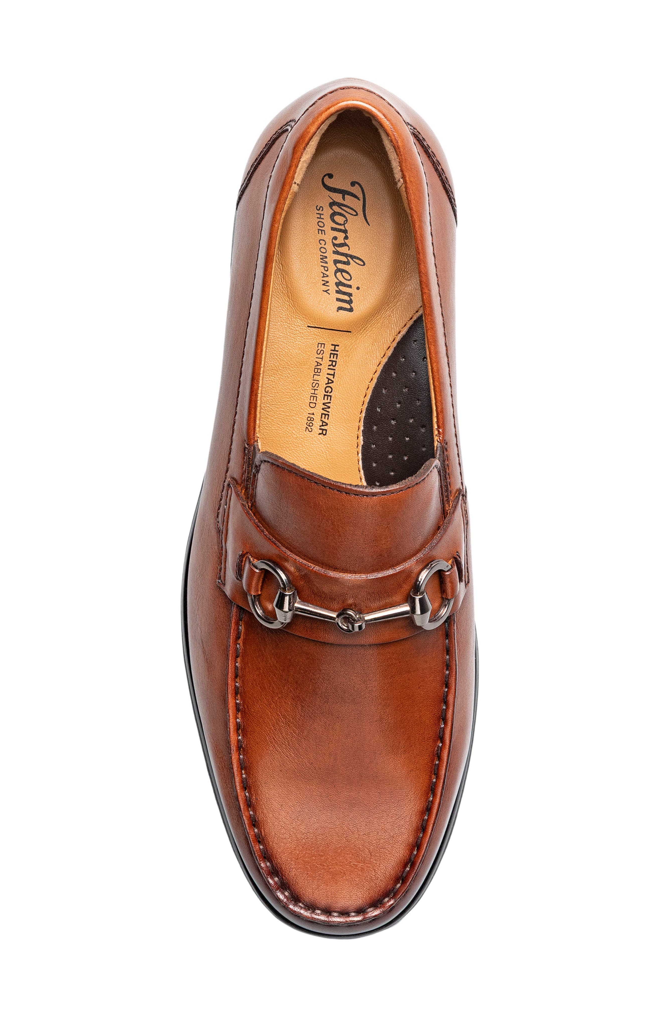 Hawthorne Moc Toe Bit Loafer, Alternate, color, COGNAC
