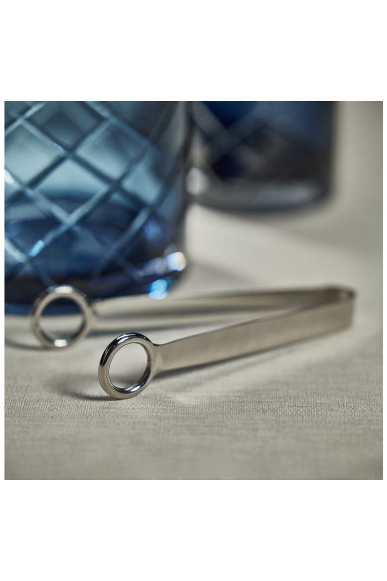 Avenir Polished Ice Tongs, Alternate, color, SILVER