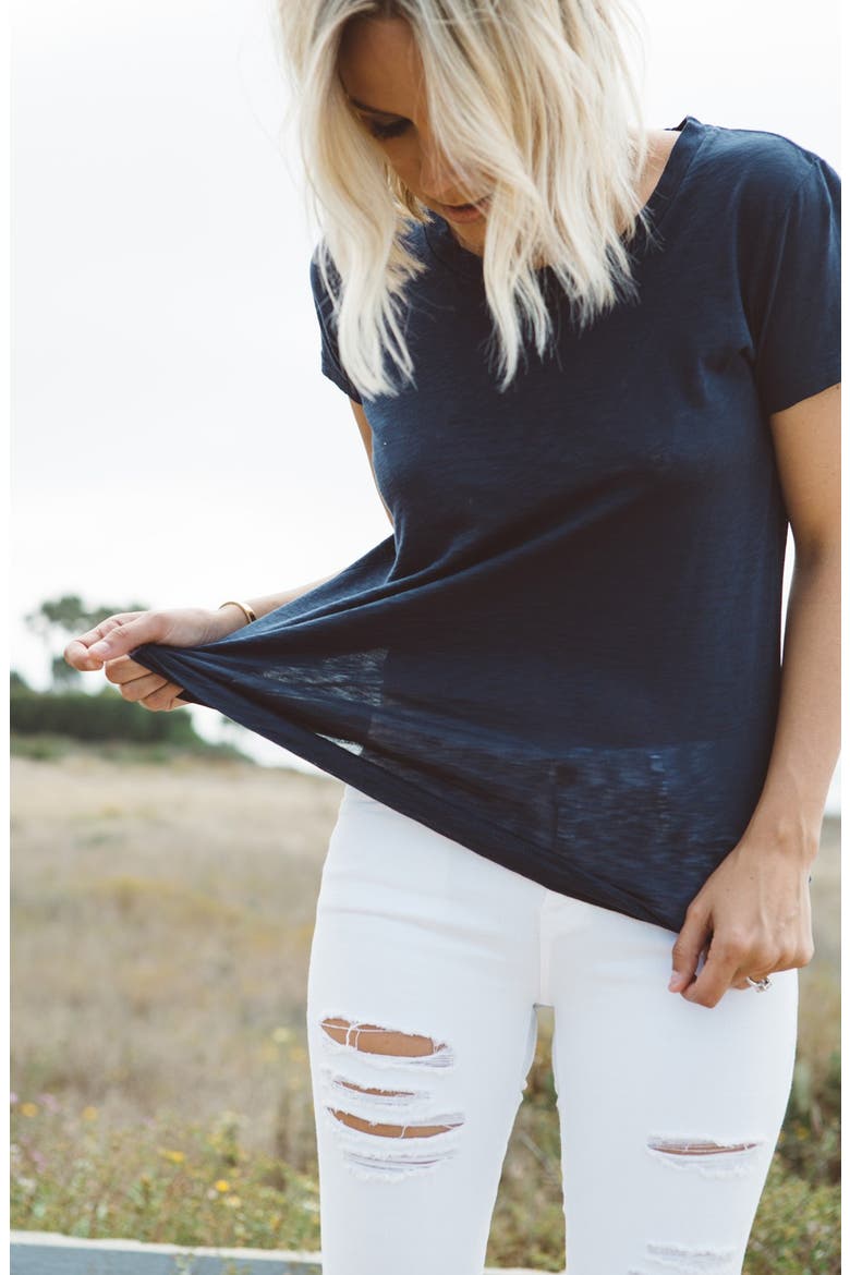 'Neo Beau' Stretch Boyfriend Jeans, Alternate, color, DESTROYED WHITE