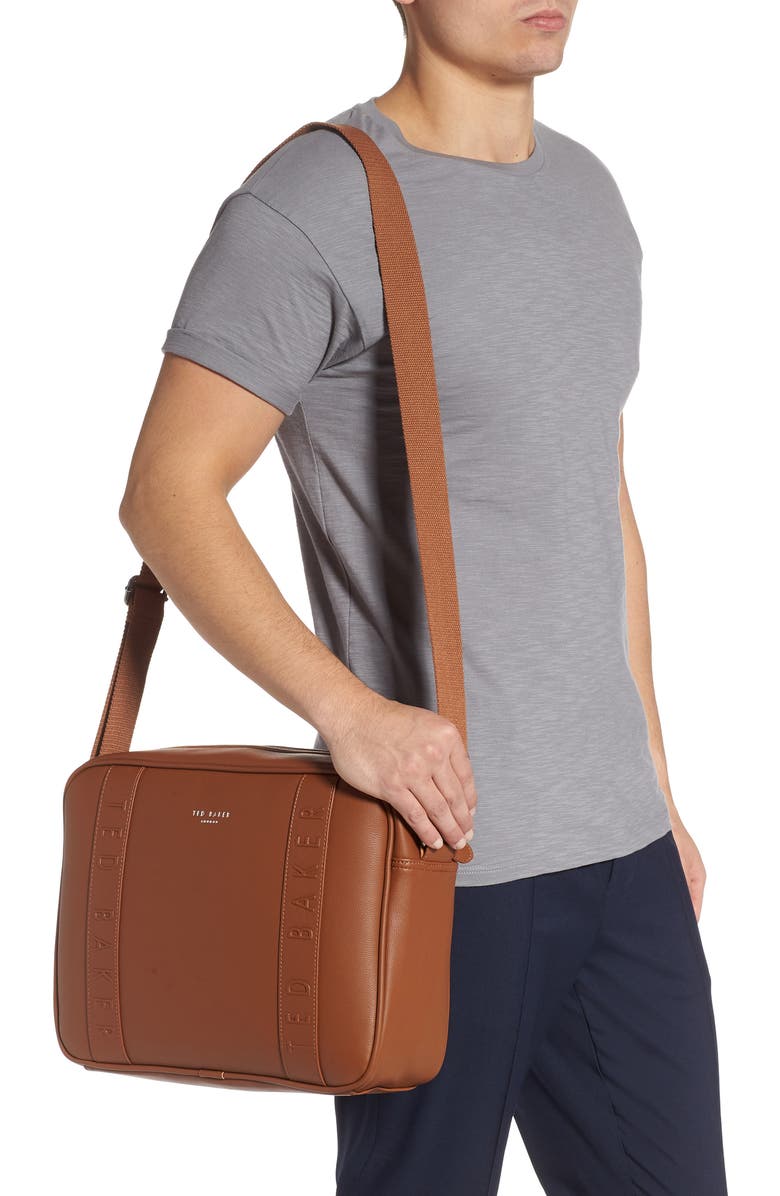 Ted Baker London Tabla Dispatch Faux Leather Messenger Bag, Alternate, color,