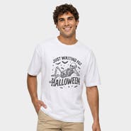 Simply Sage Market Just Waiting For Halloween Skeleton Garment Dyed T-Shirt